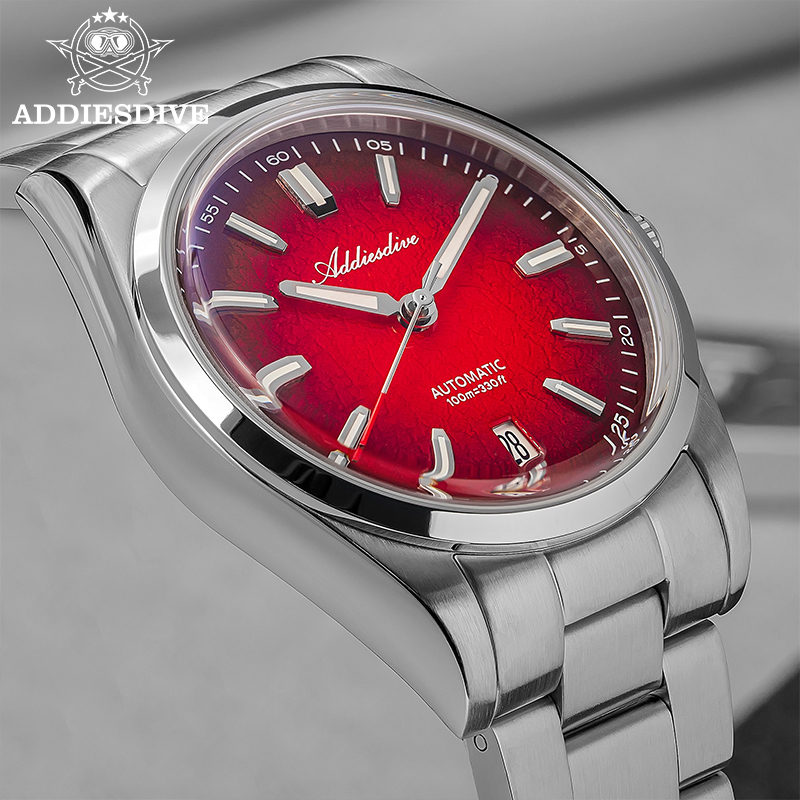 Anti Blue Light Film - ADDIESDIVE Nowe męskie zegarki mechaniczne 39mm