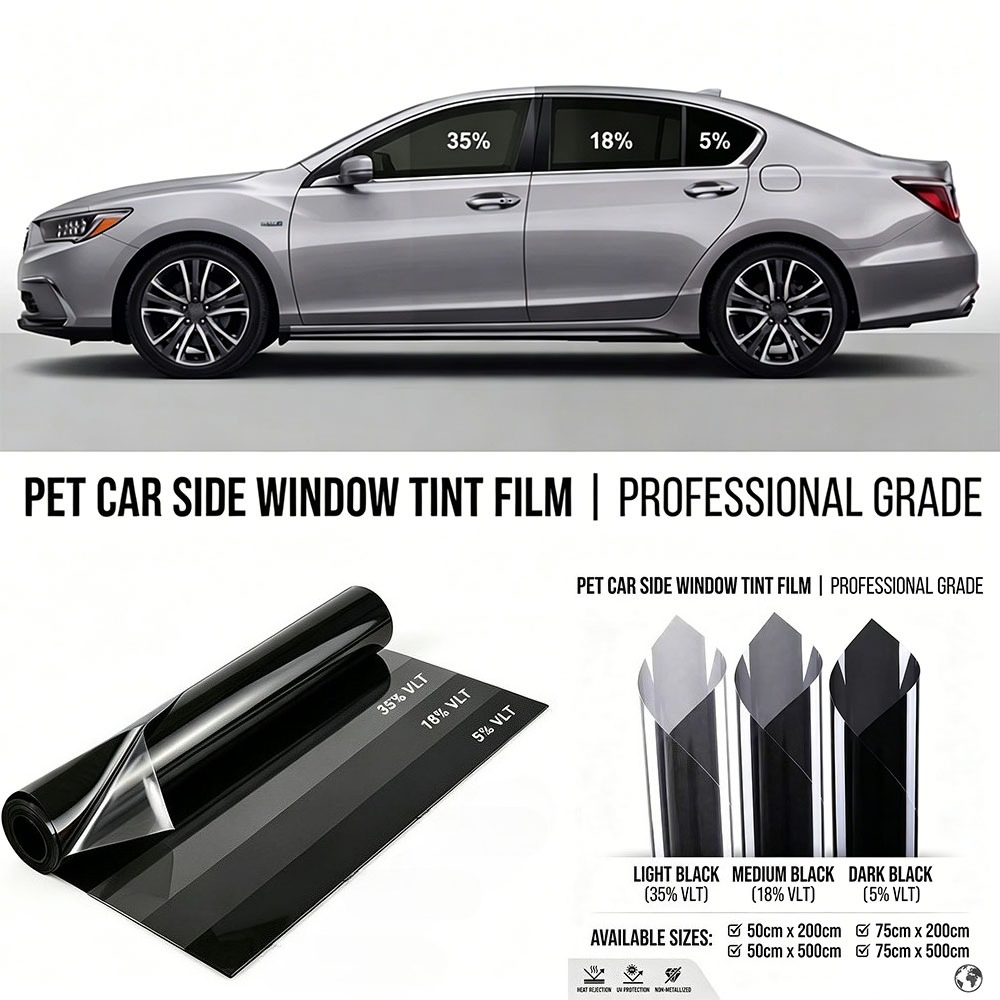 Glass Protector Auto - Folia samochodowa przyciemniająca okna 2m/5m 5/18/35%