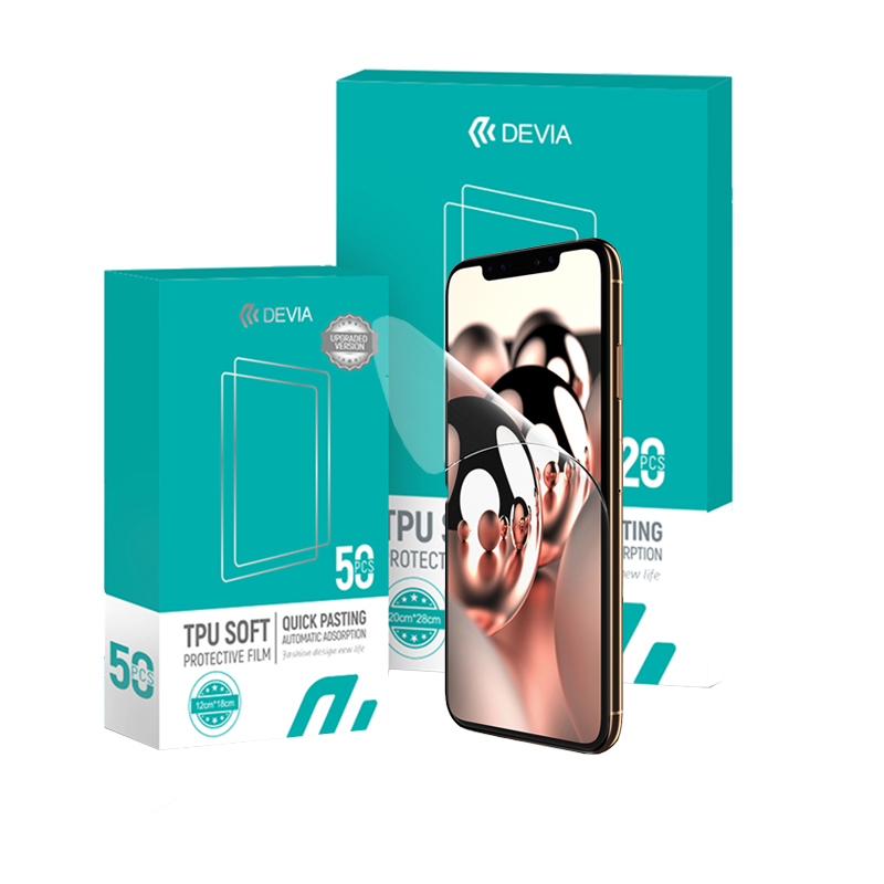 Screen Protector Cutter - Folia ochronna TPU Devia, miękka, HD,