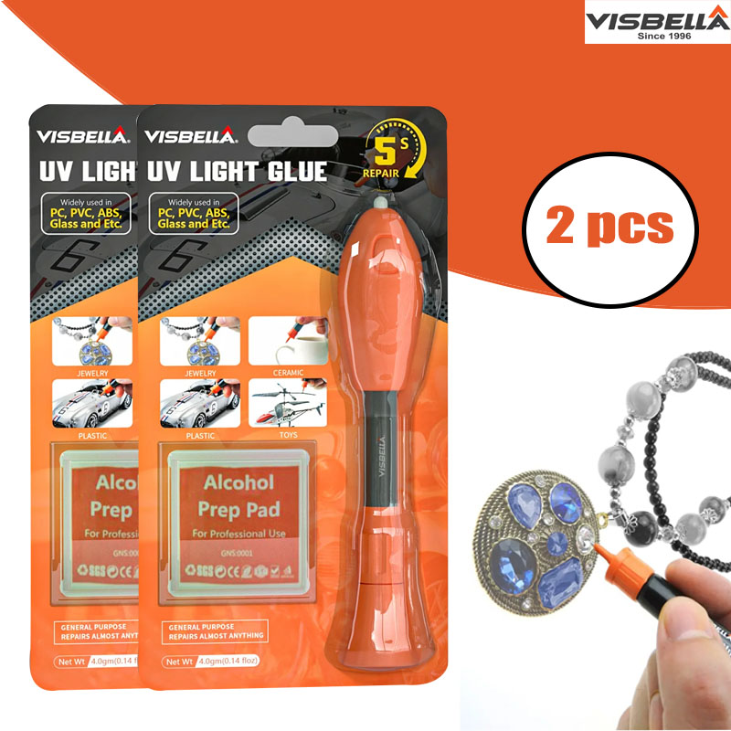 Visbella 2 szt. Światło ultraf – Liquid Uv Glue Kit recenzja i cena